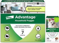 Flea Prevention Kit - Dogs (4-22 lbs) Advantus Soft Chews + Advantage Household Fogger