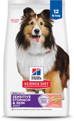 Hill's Science Diet Adult Sensitive Stomach & Skin Salmon & Brown Rice Recipe Dry Dog Food, 12-lb bag