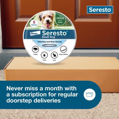 Show full view: Seresto Flea & Tick Collar for Dogs, up to 18-lbs, 1 Collar (8-mos. supply) slide 8 of 10