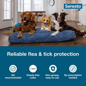 Seresto Flea & Tick Collar for Dogs, over 18-lbs, 1 Collar (8-mos. supply)