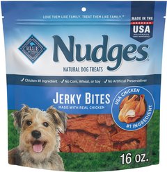 Blue Buffalo Nudges Jerky Bites Chicken Jerky Dog Treats, 16-oz bag