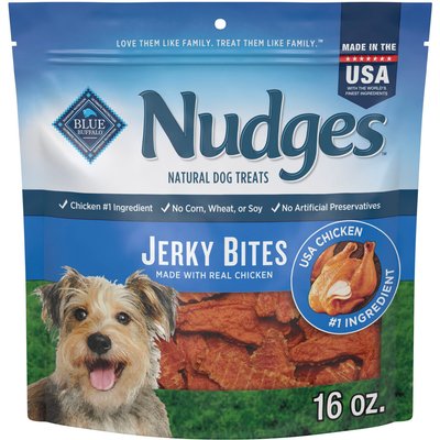 Blue Buffalo Blue Buffalo Nudges Jerky Bites Chicken Jerky Dog Treats, 16-oz bag