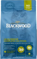 Blackwood Chicken Meal & Rice Recipe Lean Dry Cat Food, 4-lb bag