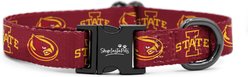 ShopInstaPets NCAA Polyester Standard Dog Collar, Large: 16 to 26-in neck, 1-in wide, Iowa State