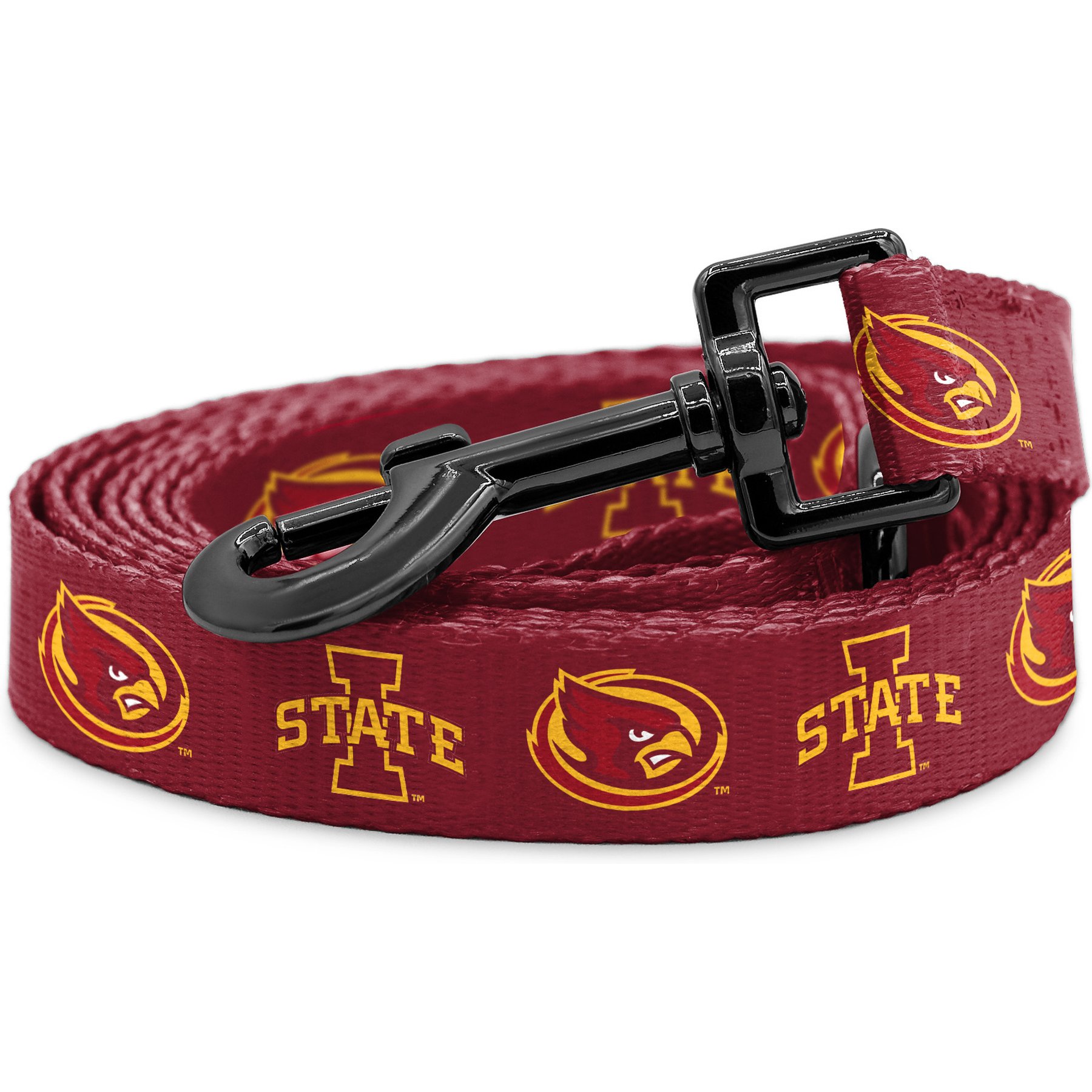 ShopInstaPets NCAA Polyester Dog Leash, 6-ft long, 1-in wide, Iowa State
