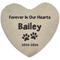 Show in main carousel: PGS Paw Prints Forever In Our Hearts Flat Garden Stone, Black, 10-in slide 1 of 2