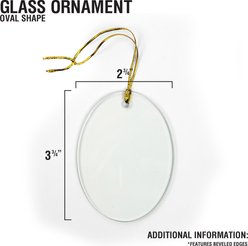 PGS Christmas Tree Paws Jade Glass Oval Ornament, Green/Red, 3.75 x 2.75-in slide 2 of 3