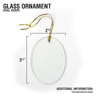 Show full view: PGS Christmas Tree Paws Jade Glass Oval Ornament, Green/Red, 3.75 x 2.75-in slide 3 of 3