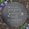 Show in main carousel: PGS Paw Print On Our Hearts with Slate Round Garden Stone, White, 10-in slide 2 of 2