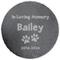 Show in main carousel: PGS Paw Prints In Loving Memory Slate Round Garden Stone, White, 10-in slide 1 of 2