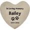 Show in main carousel: PGS Paw Prints In Loving Memory Flat Garden Stone, Black, 10-in slide 1 of 2