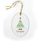 Show in main carousel: PGS Christmas Tree Paws Jade Glass Oval Ornament, Green/Red, 3.75 x 2.75-in slide 1 of 3