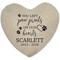 Show in main carousel: PGS Paw Print On Our Hearts with Flat Garden Stone, Black, 10-in slide 1 of 2