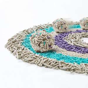 PETKIT 5 in 1 Mixed Flushable Unscented Clumping Tofu Cat Litter, 7.89-lb bag, case of 2