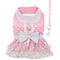 Show in main carousel: Doggie Design Polka Dot & Lace Dog Dress Set with Leash, Pink, X-Large slide 1 of 4
