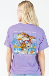 Simply Southern Coastal Goose Tee, Grape, XX-Large