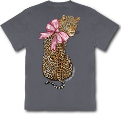 Simply Southern Leopard Mineral Washed Tee, Graphite, X-Large slide 2 of 4