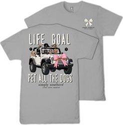 Simply Southern Offroading Dogs Tee, Lunar, Large slide 2 of 4