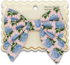 Simply Southern Hydrangea Stripes Dog Bow Tie