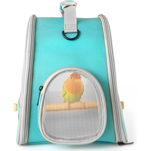 Halinfer Portable Bird Travel Carrier Cage, 1-lb bag, Green