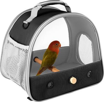 Show full view: Halinfer Portable Bird Travel Carrier Cage, 1-lb bag, Black slide 6 of 8