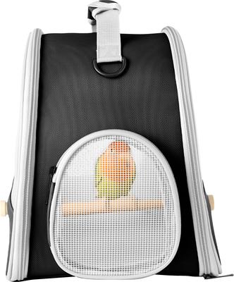 Show full view: Halinfer Portable Bird Travel Carrier Cage, 1-lb bag, Black slide 5 of 8