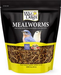 Wild Delight Mealworms Wild Bird Food, 16-oz bag