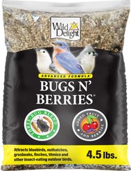 Wild Delight Bugs N' Berries Wild Bird Food, 4.5-lb bag