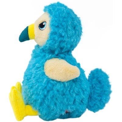 KONG KONG Toughz Dodo Squeaky Plush Dog Toy, Blue, Medium