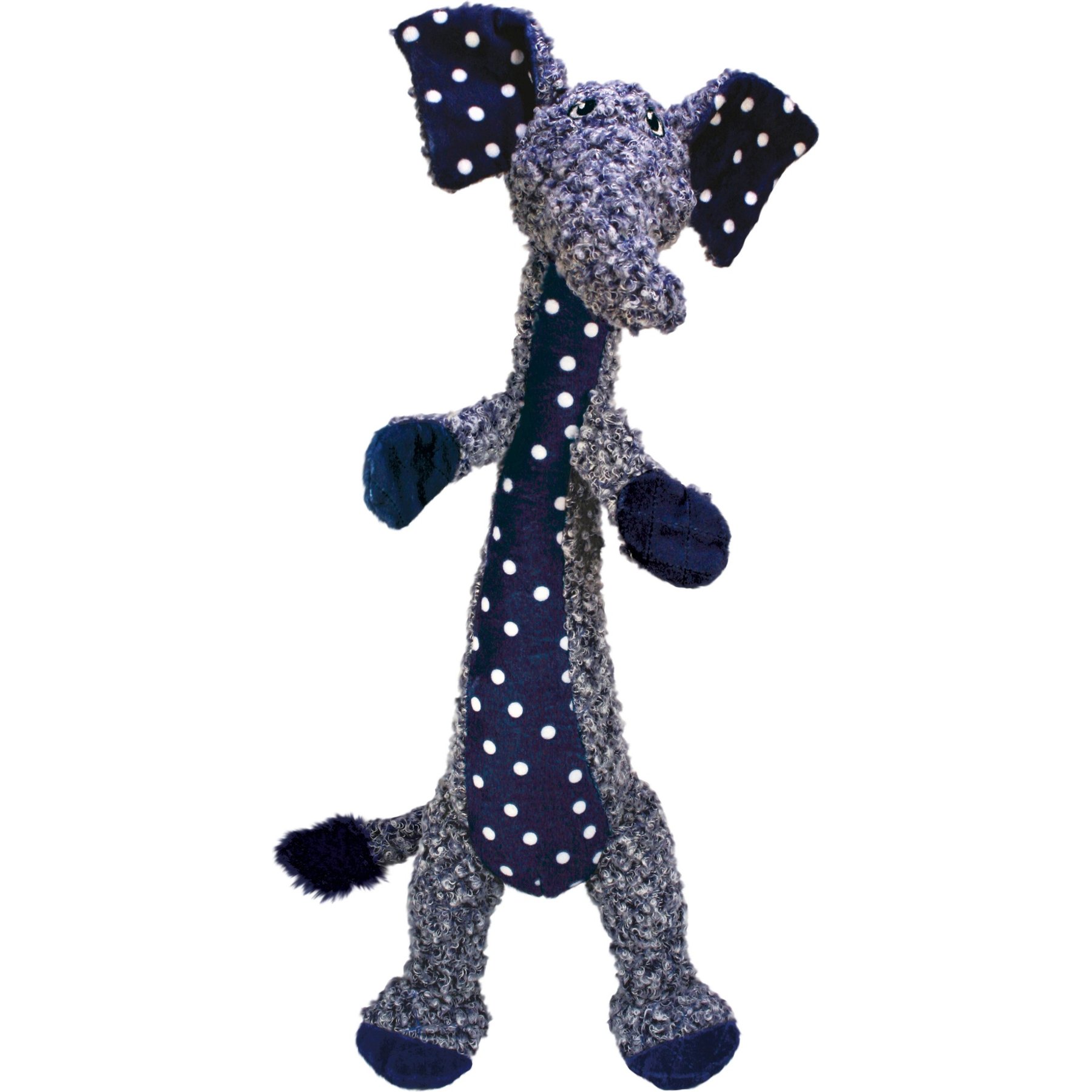 KONG Shakers Luvs Elephant Squeaky Plush Dog Toy, Blue, Large