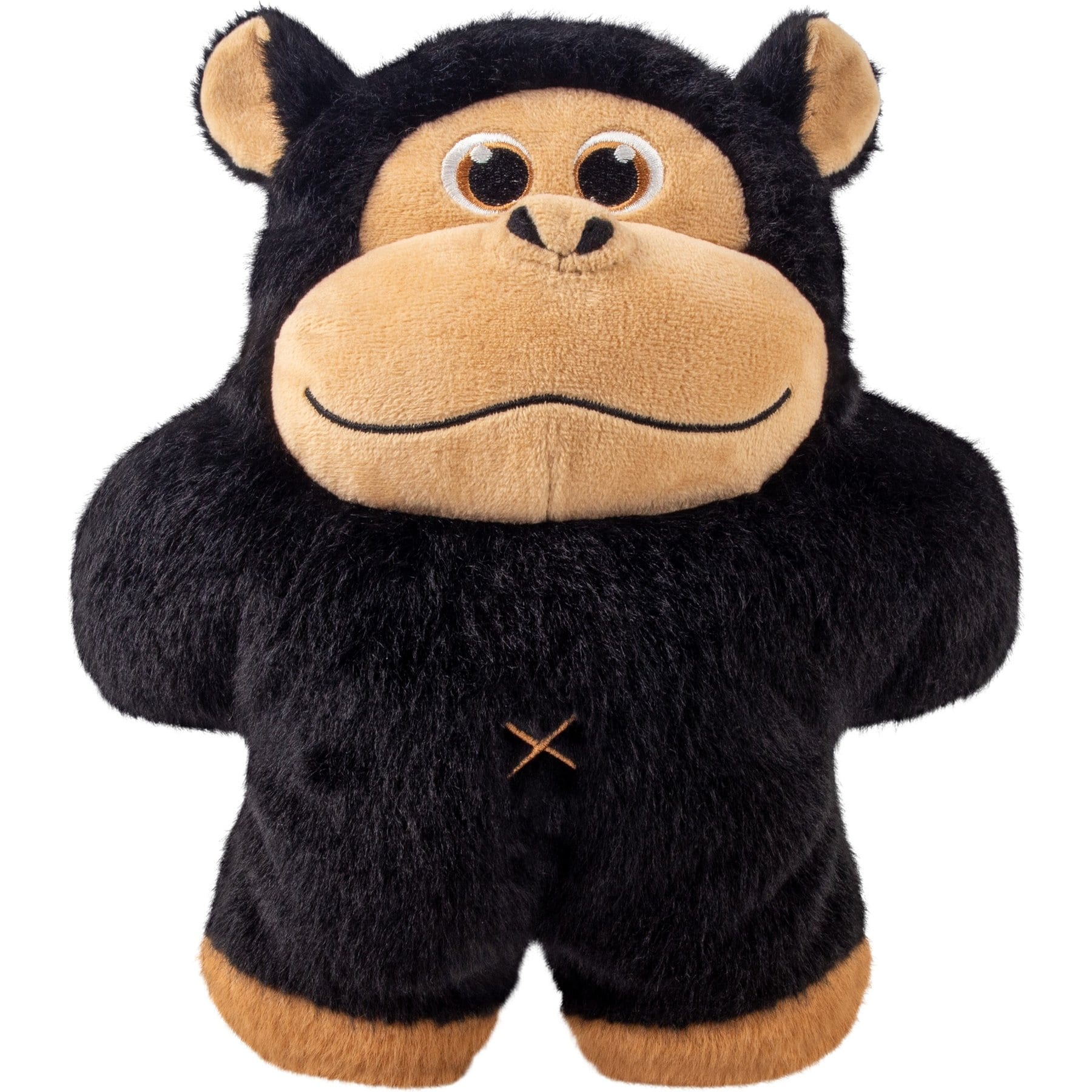 KONG Snuzzles Gorilla Squeaky Plush Dog Toy, Black, X-Large