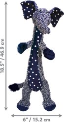 KONG Shakers Luvs Elephant Squeaky Plush Dog Toy, Blue, Large slide 2 of 4