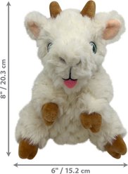 KONG Comfort Tykes Goat Squeaky Plush Dog Toy, White, Small slide 2 of 6