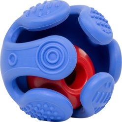 KONG Rewards Wrapz Treat Dispensing Dog Toy, Blue Red, Medium/Large slide 2 of 7