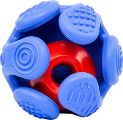 KONG Rewards Wrapz Treat Dispensing Dog Toy, Blue Red, Medium/Large
