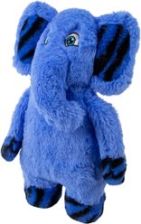 KONG Jungle Jamz Elephant Tough Squeaky Plush Dog Toy, Blue, Medium/Large slide 2 of 6