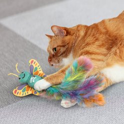 KONG Wubba Butterfly Plush Cat Toy with Catnip, Multicolor slide 2 of 7