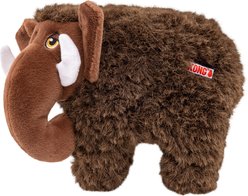 KONG Toughz Mammoth Squeaky Plush Dog Toy, Brown, Medium
