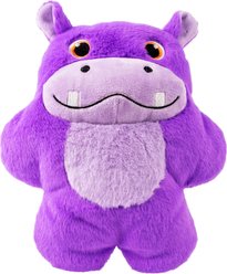 KONG Snuzzles Hippo Squeaky Plush Dog Toy, Purple, X-Large