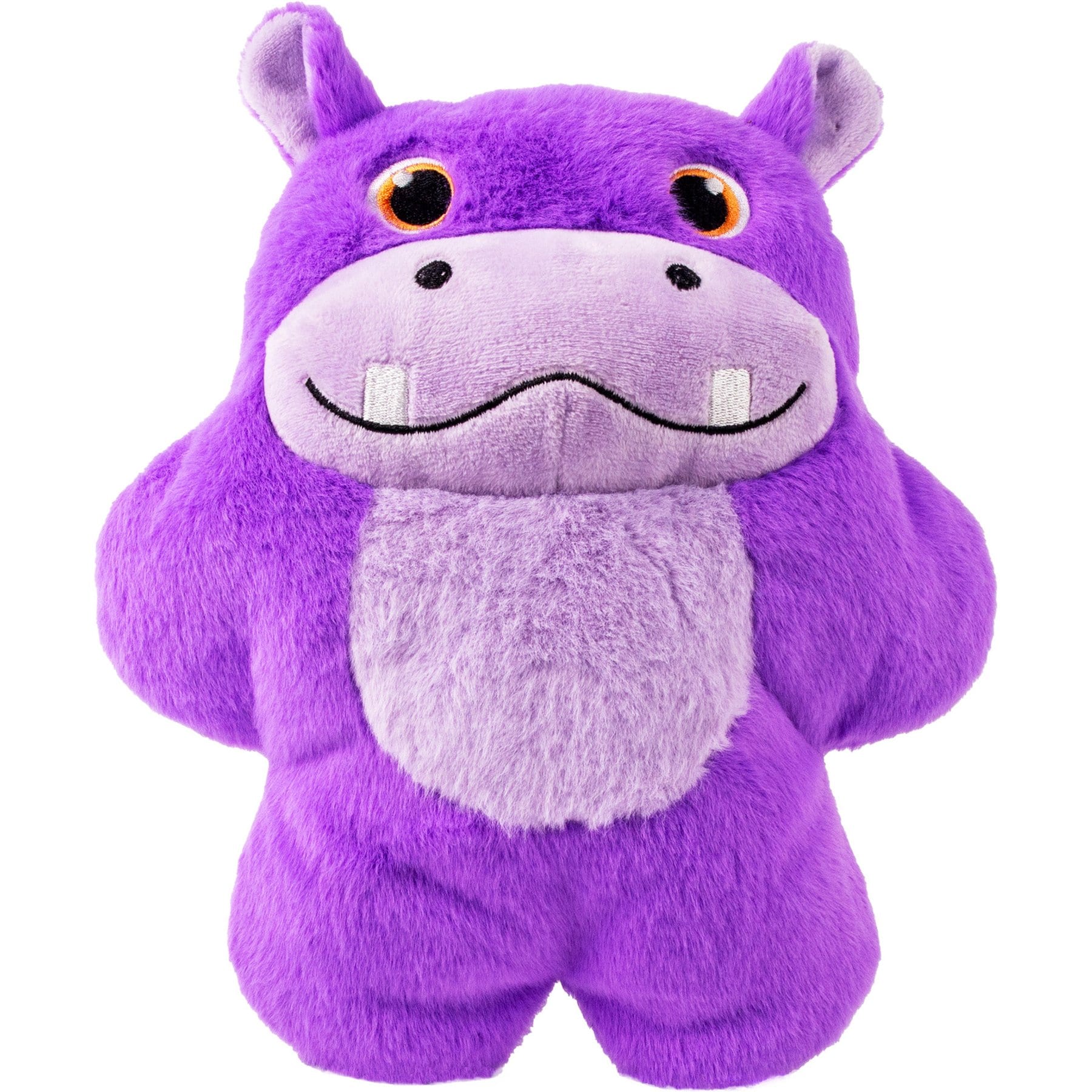KONG Snuzzles Hippo Squeaky Plush Dog Toy, Purple, X-Large