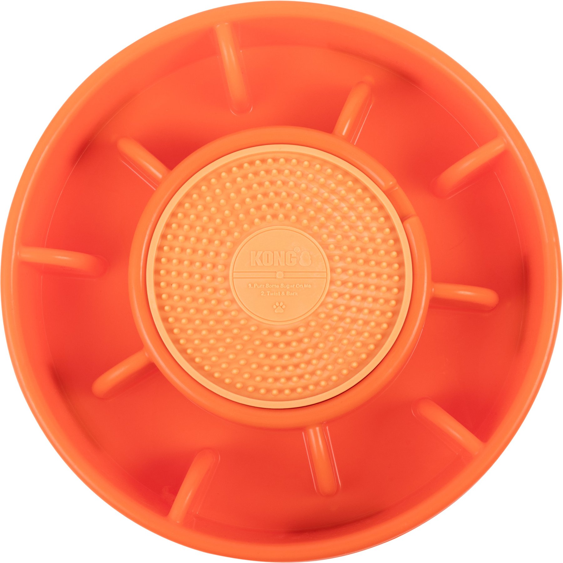KONG KONG Licks Mealtime Treat Dispensing Dog Toy, Orange, Large