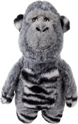 KONG Jungle Jamz Gorilla Tough Squeaky Plush Dog Toy, Grey, Medium/Large