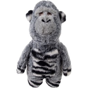 KONG Jungle Jamz Gorilla Tough Squeaky Plush Dog Toy, Grey, Medium