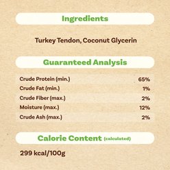 AFreschi Turkey Tendon Rope Small Natural Dog Chew Treat, 4 count slide 2 of 7