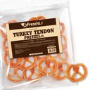 AFreschi Natural Turkey Tendon Small Pretzel Grain-Free Natural Dog Chew Treats, 8-oz bag