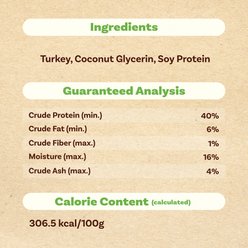 AFreschi Natural Turkey Sticks Grain-Free Soft & Chewy Dog Treats, 6-oz bag slide 2 of 6