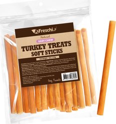 AFreschi Natural Turkey Sticks Grain-Free Soft & Chewy Dog Treats, 6-oz bag