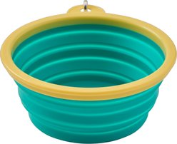 LIFE IS GOOD Jake & Rocket Good Times Beach Silicone Travel Dog Bowl, Turquoise Green slide 2 of 2
