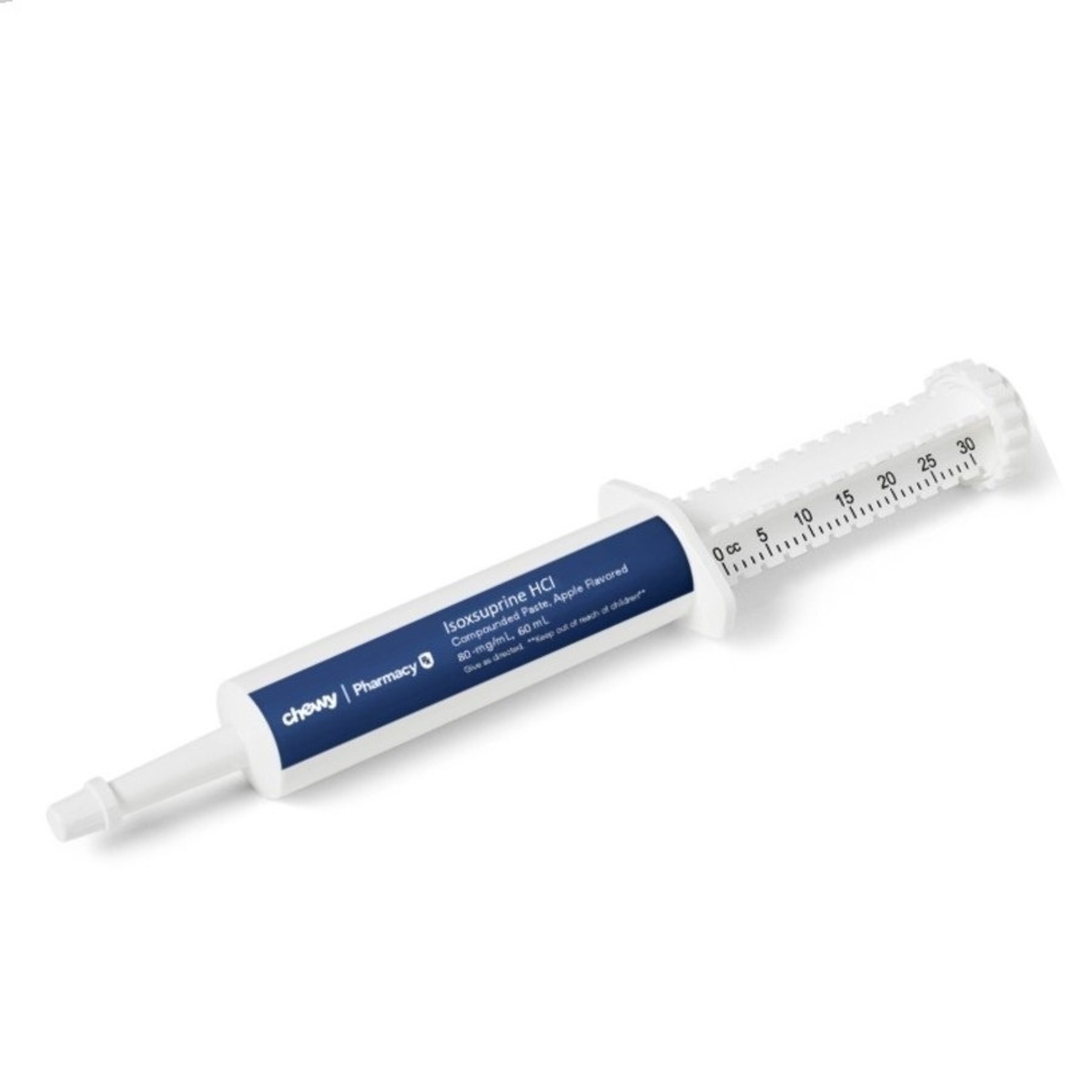 Isoxsuprine HCl Compounded Apple Paste, 80 mg/mL, 60 mL for Veterinary use (dosed in 5mL increments)
