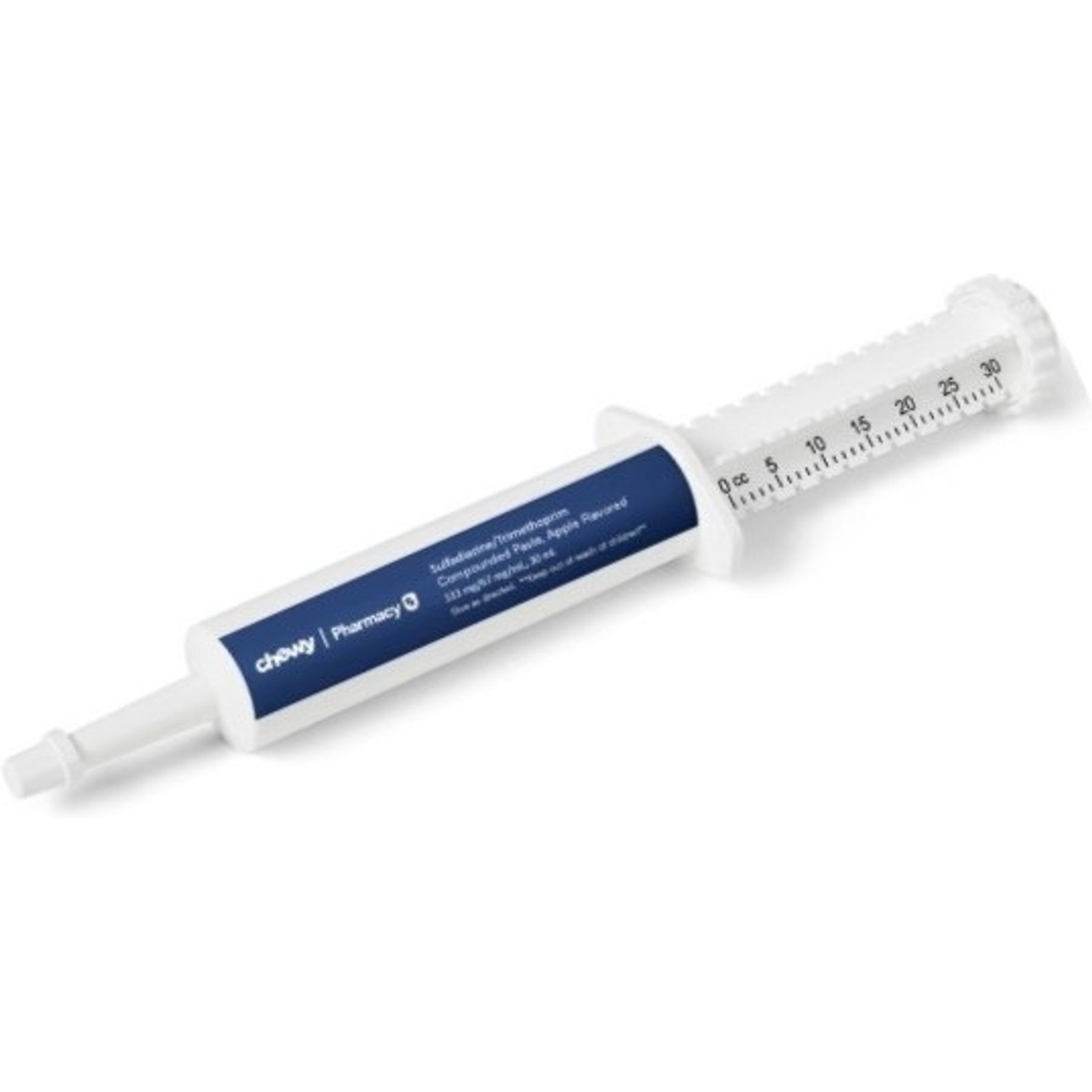 Sulfadiazine/Trimethoprim Compounded Apple Paste, 333/67mg/mL, 30 mL for Veterinary use (dosed in 1mL increments)